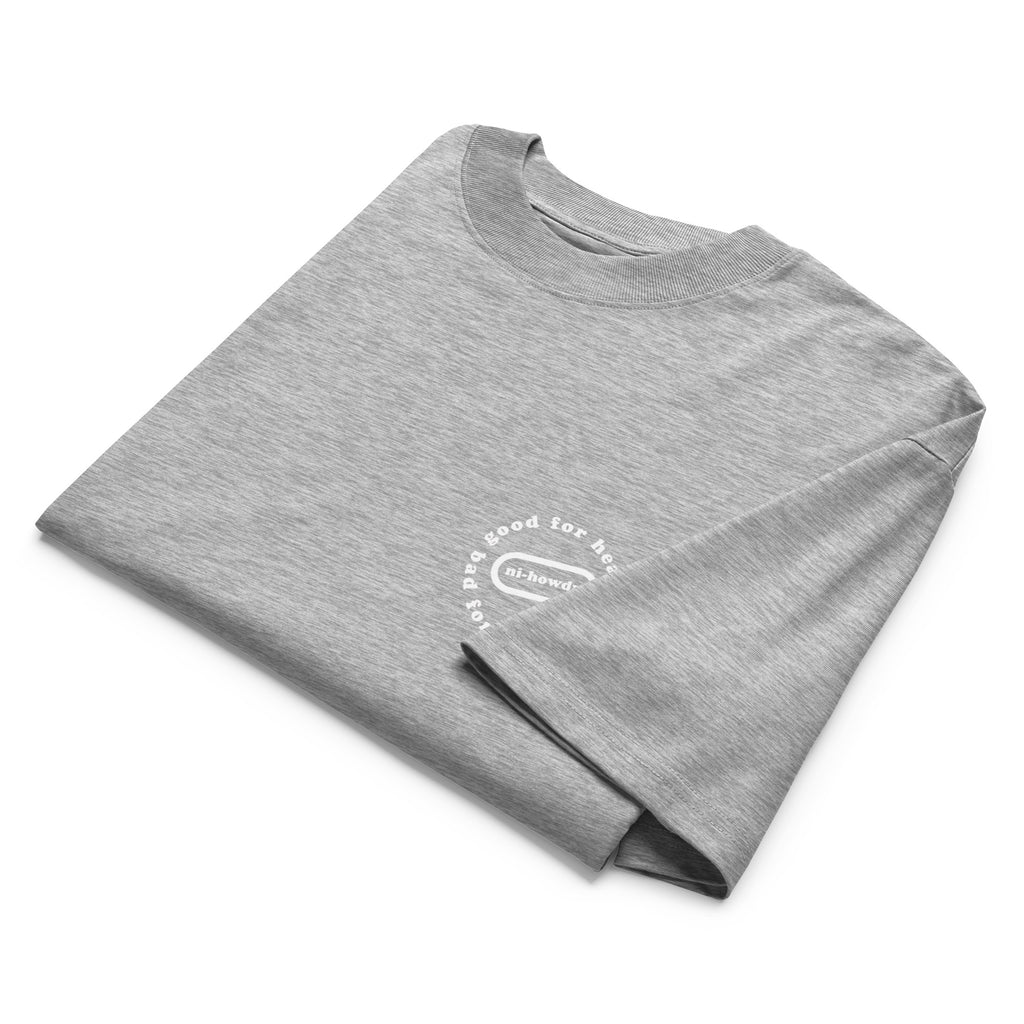 NOSEEDZ Unisex organic oversized high neck t-shirt